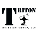 Triton Building Group, LLC. Construction Logo