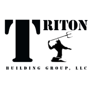 Triton Building Group, LLC. Construction Logo
