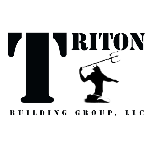 Triton Building Group, LLC. Construction Logo