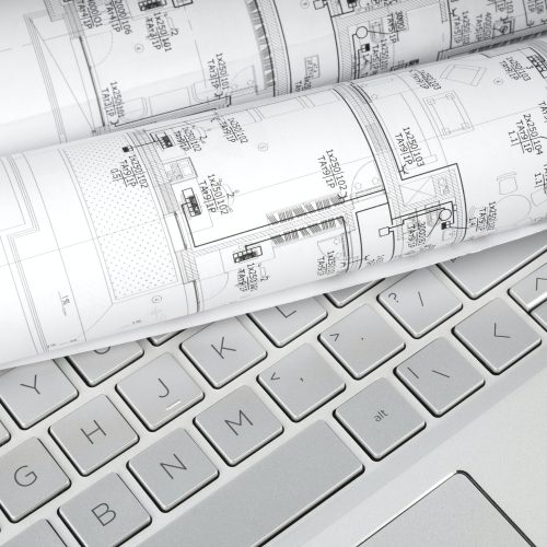 Service Plan of electrical installation on computer keyboard